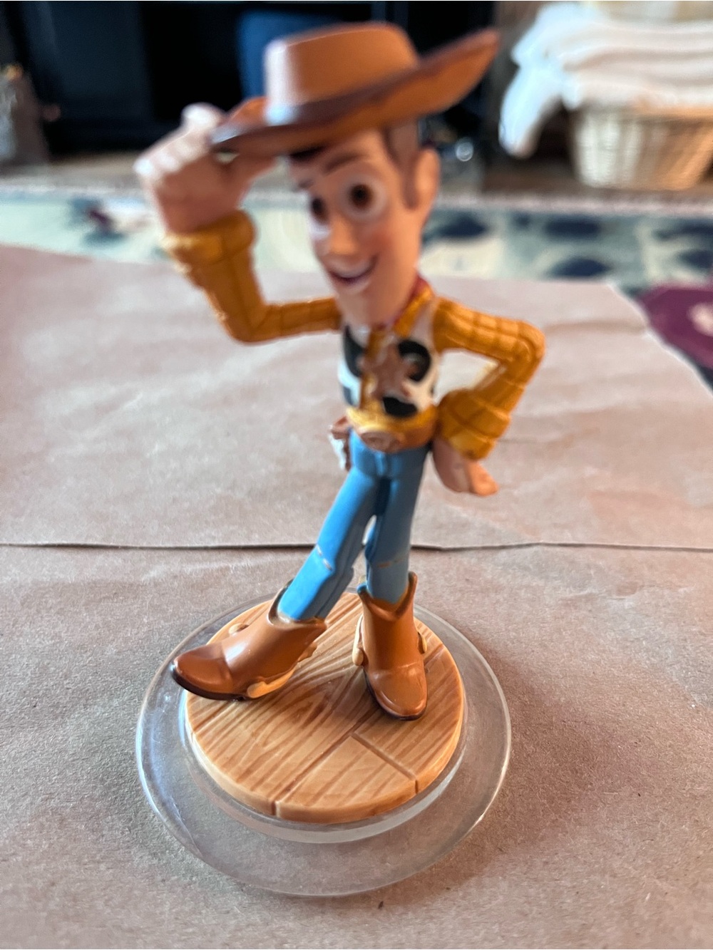 Disney Woody Cowboy Figure - Brown Hat & Boots, Blue Pants